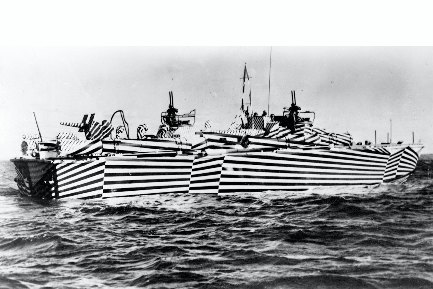 Svartvitt dazzle Kamouflage i andra världskriget.